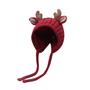 Imagem de Chapéu de Bebê MOSSTYUS - Gorro de Alce Fofo e Quentinho - Vermelho