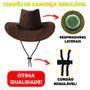 Imagem de Chapéu de Camurça Cowboy Barretos Country Boiadeiro Vaqueiro