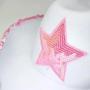 Imagem de Chapéu de Cowgirl de Feltro Branco com Estrela Rosa - Rhode Island Novelty