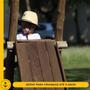 Imagem de Chapéu de Palha Infantil Proteção UV Praia Piscina Sol Kids Beach Calor Bebê Criança Estampado Viés Moda