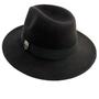 Imagem de Chapeu fedora - chapeus 25 - preto - tamanho ajustavel