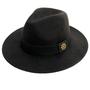 Imagem de Chapeu fedora - chapeus 25 - preto - tamanho ajustavel