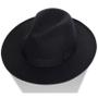 Imagem de Chapeu Fedora Preto de Feltro Linha Luxo Unissex