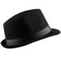 Imagem de Chapéu Fedoras moonsix Classic Short Brim Panama Jazz Chapéu preto