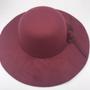 Imagem de Chapéu Feminino Feltro Floppy Inverno Pompom Aba Pequeno 7cm