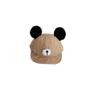 Imagem de Chapéu Infantil de Algodão com Orelhas de Urso - Gorro de Pico com Viseira para Meninos e Meninas
