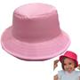 Imagem de Chapéu Infantil Menina Boné Bebê Bucket Hat 1-10 anos Moda Praia Casual