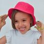 Imagem de Chapéu Infantil Menina Boné Bebê Bucket Hat 1-10 anos Moda Praia Casual