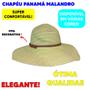 Imagem de Chapéu Madame Moda Floppy Verão Praia Feminino Aba Grande Palha Dobrável Estiloso Escolha a Cor