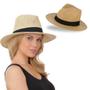 Imagem de Chapéu Moda Palha Fedora Praia Casual Panamá