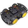 Imagem de Chassi 4wd Kit Robótica Carrinho Robô 4 Rodas Para Arduino
