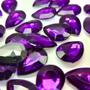 Imagem de Chaton Gota 13x18mm - Cor: Roxo - 50 Unidades - Base Irregular