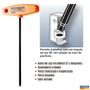 Imagem de Chave Allen Abaulada Hexagonal Cabo T  5,0x160mm Tramontina