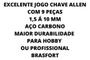 Imagem de Chave Allen Longa Abaulada 1.5 A 10mm C/ 9 Pcs Cor Cinza