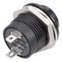 Imagem de Chave Botão interruptor Push Button R13-507 2T Preto Sem Trava - 10 Peças