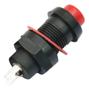 Imagem de Chave Botão Push Button DS-211 250VAC, 1A, 2T com Trava Vermelho - Kit 10 Peça