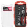 Imagem de Chave Catraca 1/4 com Soquetes e Pontas Bits Kit 19 Peças