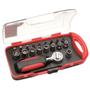 Imagem de Chave Catraca 1/4 com Soquetes e Pontas Bits Kit 19 Peças