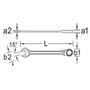 Imagem de Chave combinada 12,0mm plana com catraca - 7r - 031.234