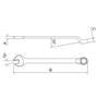 Imagem de Chave Combinada 8mm 5/16" Linha Master - Tramontina