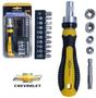 Imagem de Chave de Fenda com 9 Bits com 4 Canhao Soquete e 2 Adaptador na Cartela - Chevrolet/Western