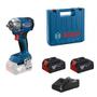 Imagem de Chave de impacto a bateria 18V 4Ah encaixe 1/2" Brushless com 2 baterias - GDS 18V-350 - Bosch