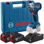 Imagem de Chave de impacto a bateria 18V 4Ah encaixe 1/2" Brushless com 2 baterias - GDS 18V-350 - Bosch