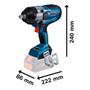 Imagem de Chave de Impacto a bateria Bosch GDS 18V-1000 BITURBO BRUSHLESS 18V, SB