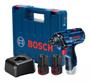 Imagem de Chave de impacto bosch 1/4pol 100nm gdr 120-li c/2 baterias e maleta