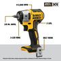 Imagem de Chave de Impacto DeWalt 20V Max* XR 3/8" - Sem Fio - DCF890B