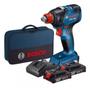 Imagem de Chave De Impacto Gdx 18v-200 BOSCH Brushless + 2 Baterias 2,0AH + Carregador Bivolt