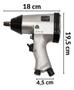 Imagem de Chave de impacto pneumatica a ar 1/2" 7000rpm com maleta iwcip12