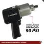 Imagem de Chave De Impacto Pneumatica Duplo Martelete 1/2 Pol 780 N.m Potente PN120178R