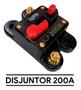 Imagem de Chave Disjuntor 200AMP Svart 12V Resetavel Proteção Descarga Bateria Som Automotivo Arma Desarma Manualmente