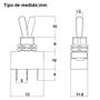 Imagem de Chave Mini Toggle Switch DPDT Para Pedal On/Off/On 6 Polos