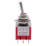 Imagem de Chave Mini Toggle Switch DPDT Para Pedal On/Off/On 6 Polos