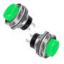 Imagem de Chave Push Button Ds212 2 Terminais Verde Emb 20pç