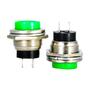 Imagem de Chave Push Button Ds212 2 Terminais Verde Emb 20pç