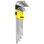 Imagem de Chave Torx Longa Com Furo Aço Cr-v De T10 A T50 9 Peças
