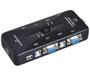 Imagem de Chaveador Kvm Switch 4x1 USB Vga 4 Portas 4 Pcs/Cpu Na Mesma Estação