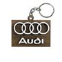 Imagem de Chaveiro 3d Marca Audi com Argola 4cm Mdf Madeira Decorada
