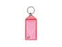 Imagem de Chaveiro Acrimet 142.0 com etiqueta de identificação  pote com 60 chaveiros cor rosa