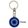 Imagem de Chaveiro Amuleto Olho Grego Resinado 3,5 cm Azul Escuro