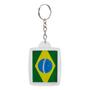 Imagem de Chaveiro Bandeira Brasil 3x4cm Personalizado Com 60 Unidades