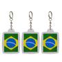 Imagem de Chaveiro Bandeira Brasil 4x5cm Personalizado 24 Unidades