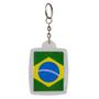 Imagem de Chaveiro Bandeira Brasil 4x5cm Personalizado Com 60 Unidades