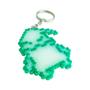 Imagem de Chaveiro duplo pixel art halloween monstro verde