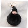 Imagem de Chaveiro FELTECHELECTR Fluffy Black Sleeping Baby Doll