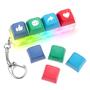 Imagem de Chaveiro Fidget Clicker ICON com Luz LED e 4 Tampas