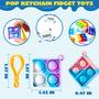 Imagem de Chaveiro Fidget Toy JOYIN Square Pop - Pacote com 30 Unidades (4 a 12 anos)